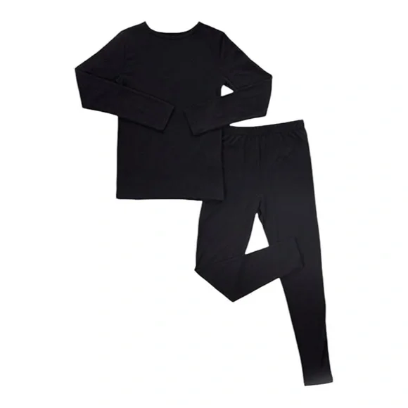 32 Degrees HEAT Kids Long sleeve crew neck + Legging set Base Set Black Large. - Picture 3 of 9